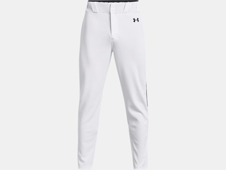 Under Armour Men's Gameday Vanish Piped Baseball Pants, Large, Baseball Grey/Black