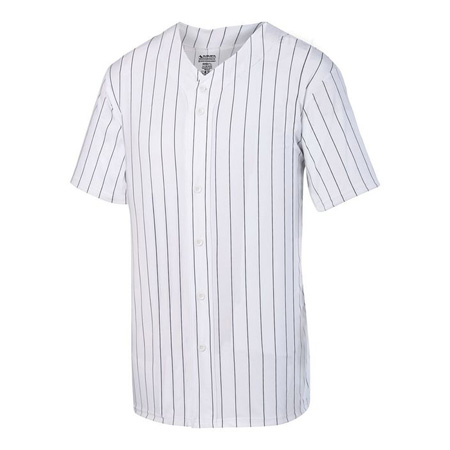 Pinstripe Full-Button Baseball Jersey