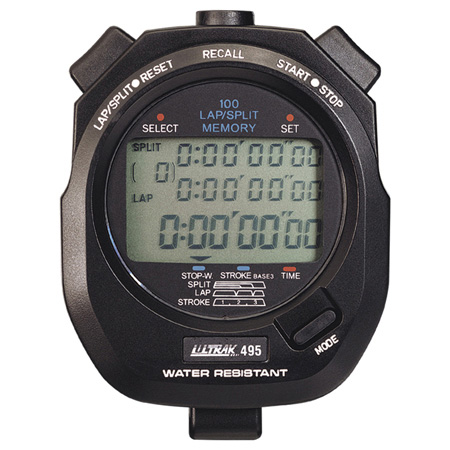 Ultrak 495 Stopwatch - Black
