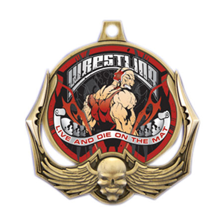 Wrestling Stock Medal
